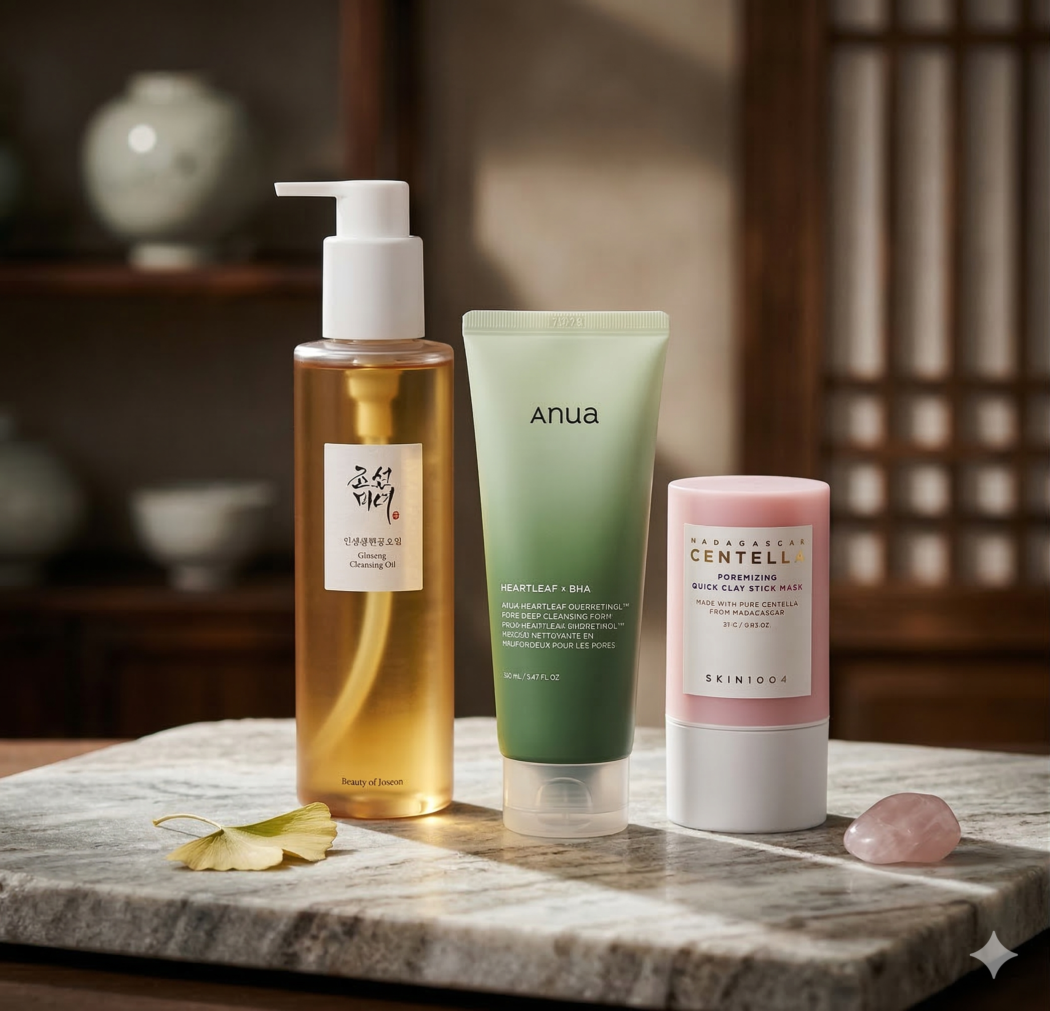 Clean Pores Rinkinys – korėjietiškas porų valymo rinkinys su molio kauke | Hada