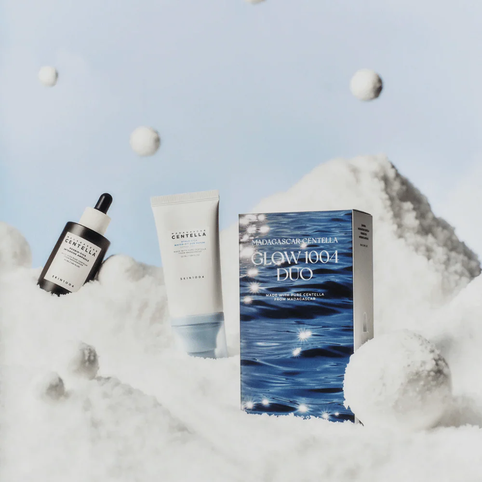 SKIN1004 Madagascar Centella Glow Duo Set – K-Beauty rinkinys su centella serumu ir kremu | Hada