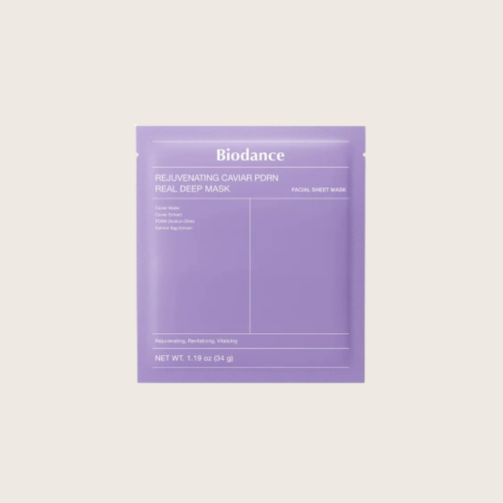 Biodance Caviar PDRN Real Deep Mask 34g – korėjietiška PDRN kaviarų giliai drėkinanti kaukė | Hada