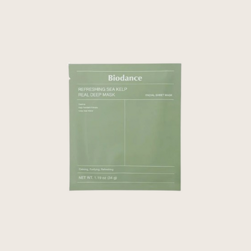 Biodance Sea Kelp Real Deep Mask 34g – korėjietiška jūros dumblių giliai drėkinanti kaukė | Hada