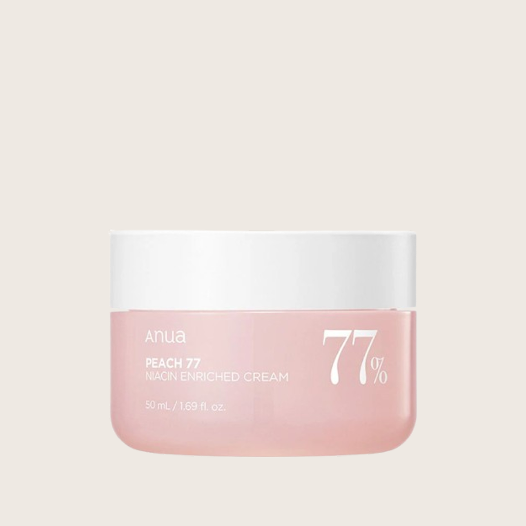 Anua Peach 77% Niacin Enriched Cream 50ml – korėjietiškas persikų kremas su niacinamidu | Hada