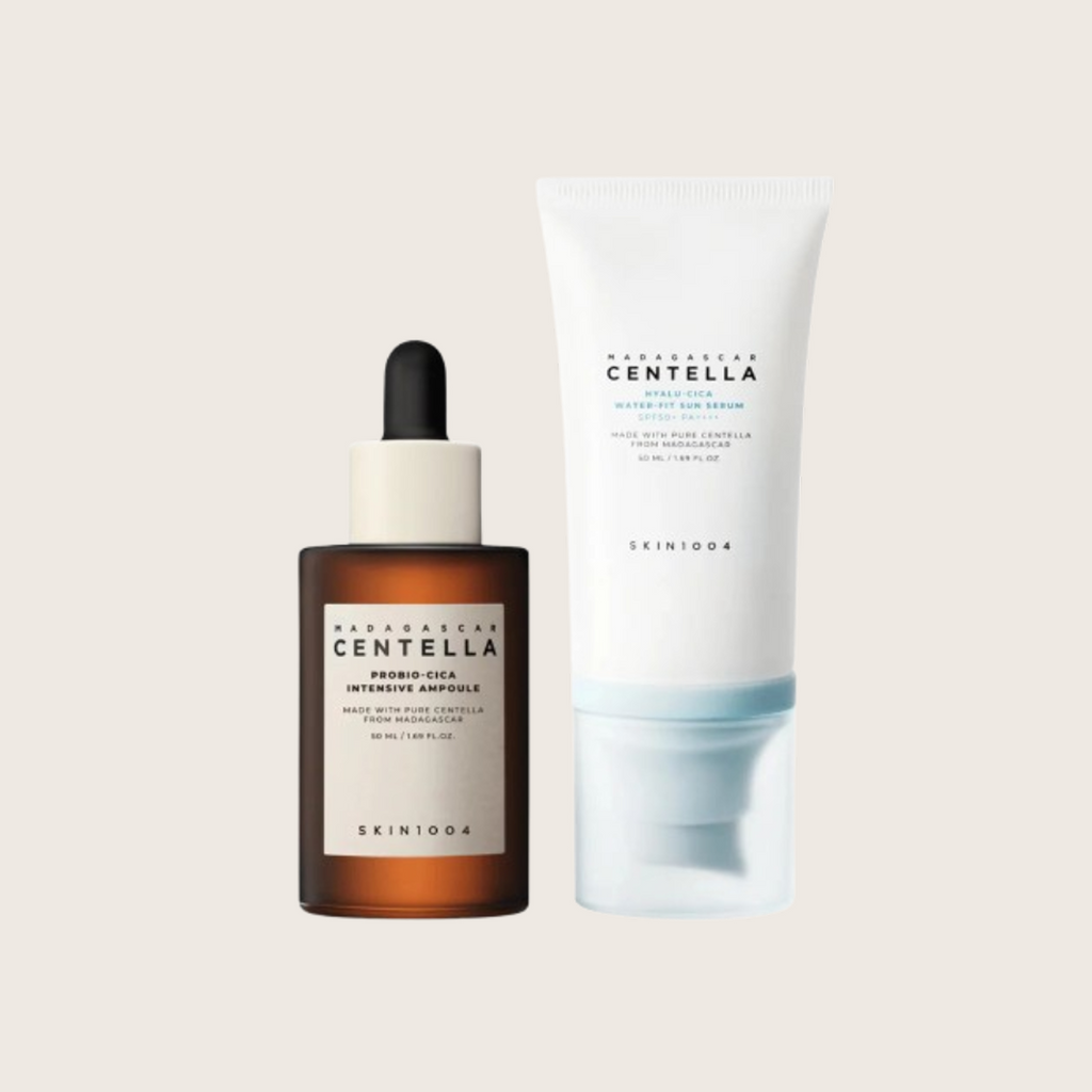 SKIN1004 Madagascar Centella Glow Duo Set – K-Beauty rinkinys su centella serumu ir kremu | Hada