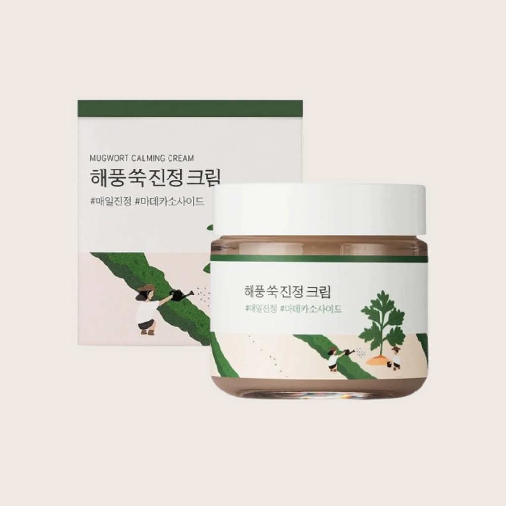 Round Lab Mugwort Calming Cream 80ml – korėjietiškas raminantis kremas su pelynu jautriai odai | Hada