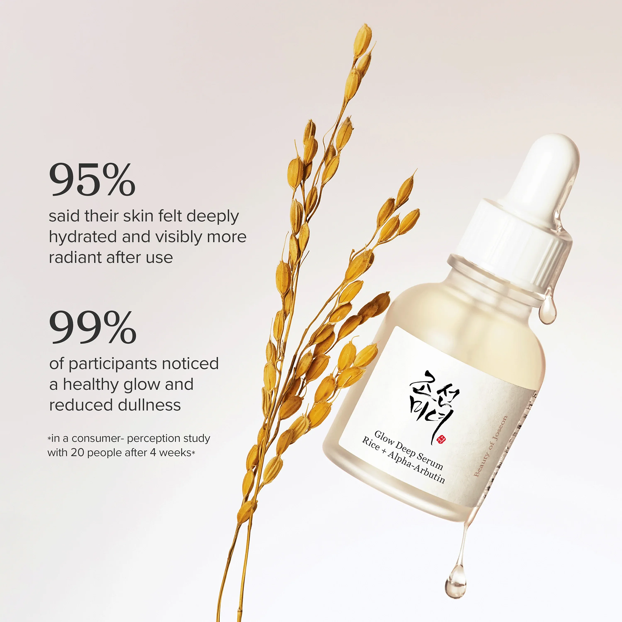 Beauty of Joseon Glow Deep Serum Rice Arbutin 30ml – korėjietiškas serumas su ryžiais odos švytėjimui | Hada