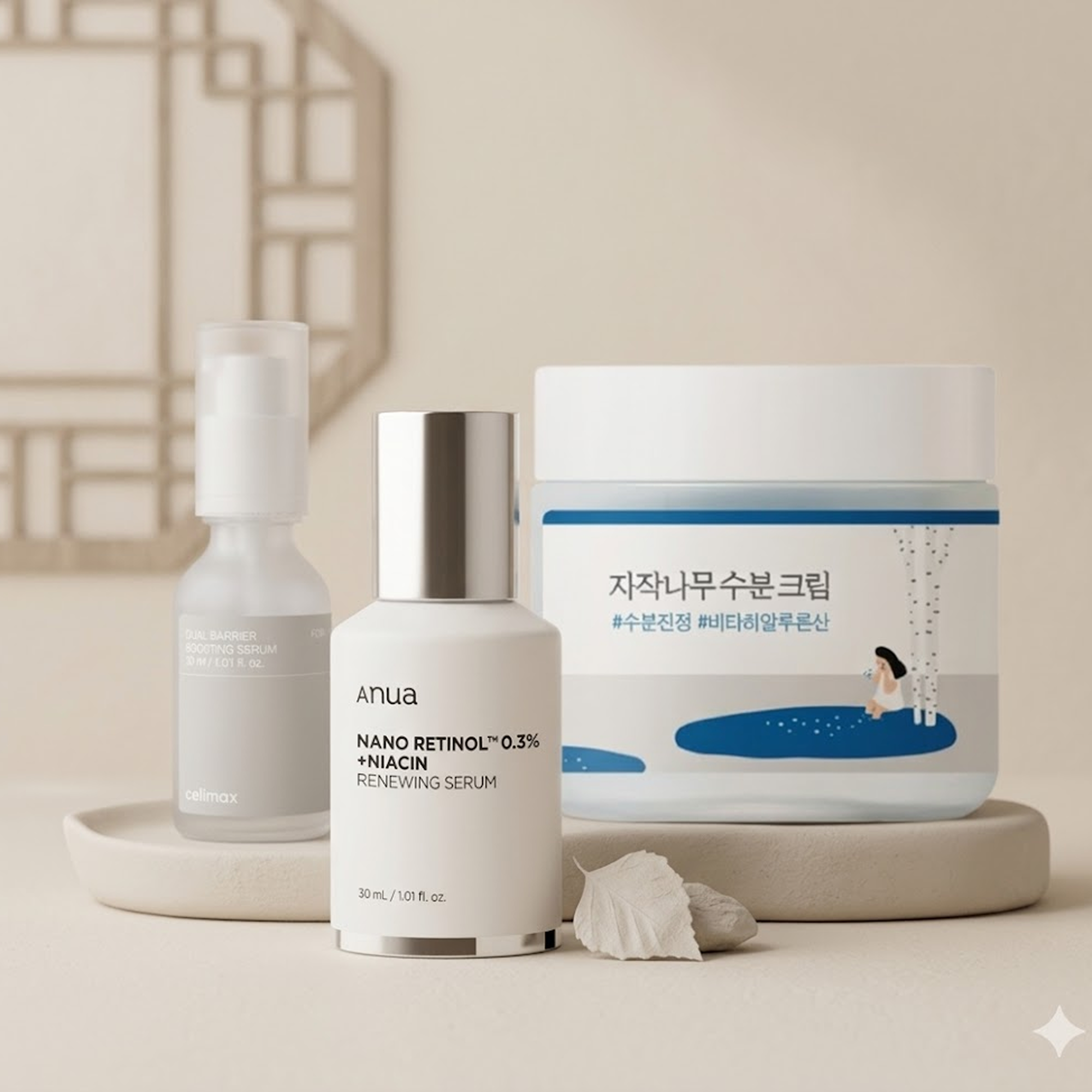 Retinol Anti-Age Rinkinys – korėjietiškas priešraukšlinis rinkinys su retinoliu | Hada