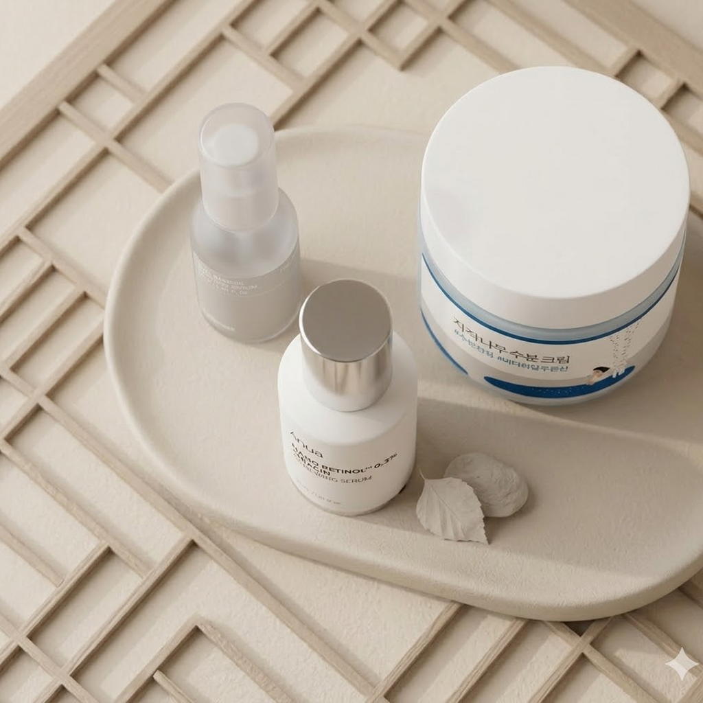 Retinol Anti-Age Rinkinys – korėjietiškas priešraukšlinis rinkinys su retinoliu | Hada